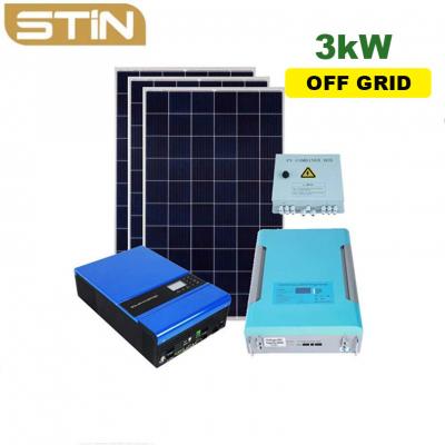 3000w Ground Mounting Off Grid Solar Power System