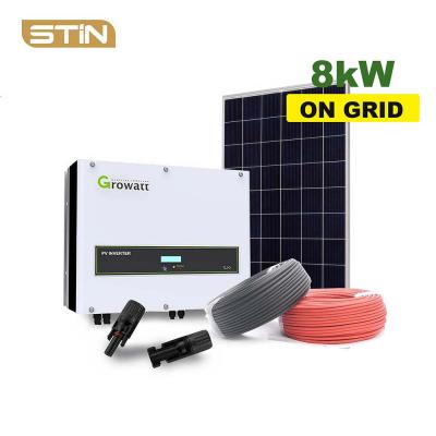 8kw on grid solar photovoltaic power system