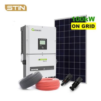 100kw on Grid Solar PV system for commerical hotel industry
