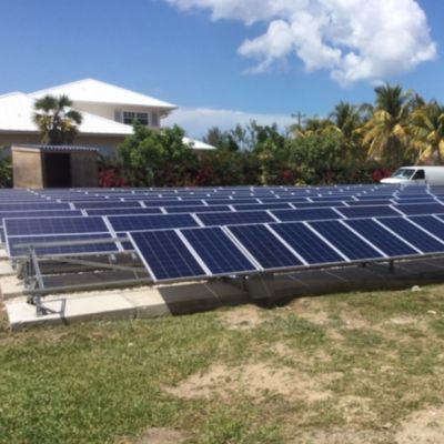 Sistema solar de 50kw fora da rede para resort nas bahamas